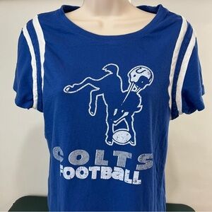 Indianapolis Colts T Shirt Womens Large  NFL Football Short Sleeve (519)